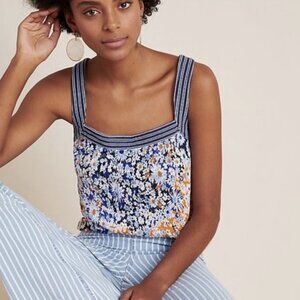 Maeve by Anthropologie Daisy Floral Print Strappy Tank Top – Women’s XS